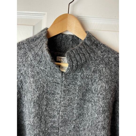 Cambridge Dry Goods Women's Gray Short Sleeve Open Cardigan Sweater Size 3X - Picture 2 of 6